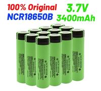 Batterie rechargeable NCR18650B 3,7 V 3400 mAh 18650 100% neuve et originale à tête pointue pour lampe de poche, ventilateur portable et rasoir 20PCS