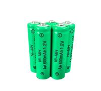 Batterie Rechargeable NI-MH 1.2V AA 600mAh, pour caméra, Microphone, lampe de poche, télécommande, lecteur MP3/MP4, rasoir électrique, nouveauté 1 pile AA 1,2 V
