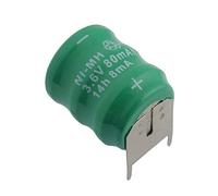 Batterie rechargeable NI-MH 3,6 V 80 mAh circuit imprimé 15,5 x 18,5 x 10,0 mm