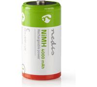 Nedis BANM40HR142B Pile Rechargeable Ni-MH C 1.2 V 4 000 mAh 2 pièces Blister