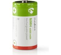 Piles Nedis BANM40HR202B Pile Rechargeable Ni-MH D 1.2 V 4 000 mAh 2 pièces Blister