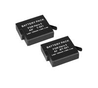 Batterie Rechargeable Noire 1250 MAh - Compatible avec AHDBT 501 - Compatible avec GoPro Hero 5, Hero 6, Hero 7(2PCS)