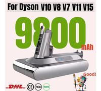 Batterie rechargeable pour aspirateur Dyson V10 V8 V11 V15 V7 série SV07 SV09 SV10 DC62, nouveauté 100% V8 12800mAh 1 pièce
