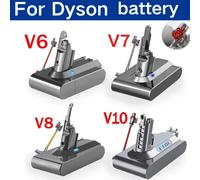 Batterie rechargeable pour aspirateur Dyson V6 V7 V8 V10 V11Series SV07 SV09 SV10 SV12 DC62 Absolute Fluffy Animal Pro Bateria V7 9800mAh 1pcs