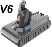 Batterie rechargeable pour Dyson V6, V7, V8, V10 Series, capacité de 6000mAh, technologie Li-Ion, 1pc 60ah batterie V6, 216V, 1pc 60ah batterie V6, 216V, 1pc 60ah batterie V6, 216V, 1pc 60ah batterie 