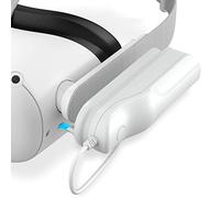 Batterie Rechargeable pour Meta/Oculus Q-uest 2, 5000 mAh, Portable, Compatible avec Elite Strap, Design léger, Puissance étendue pour la réalité virtuelle, Charge Plus Rapide, 2,5 Heures de Palytime