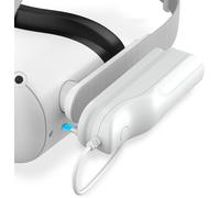 Batterie rechargeable pour Meta/Oculus Quest 2,5000 mAh,portable,compatible avec Elite Strap,design léger,puissance étendue pour la réalité virtuelle,charge plus rapide,2,5 heures de Palytime
