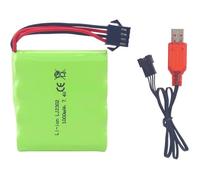 Batterie Rechargeable RC - YUNIQUE FRANCE - 7.4V 1000mAh - Avec Câble USB - Pour Modèle DE36W DE65 NO.1809