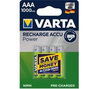batterie rechargeable Varta Accu Ready2Use AAA Ni-Mh (4-Pack, 1000 mAh)