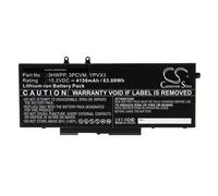 Batterie remplace Dell 1VY7F 3HWPP 10X1J 401D9 451-BCNS 3PCVM 3YNXM 4150mAh
