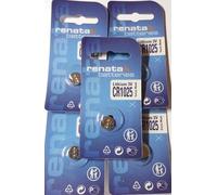 Batterie Renata CR1025 30mAh 3V - 5 Pieces