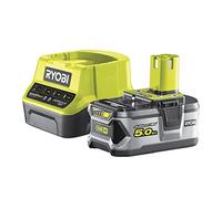Batterie RYOBI 18V Lithium-ION One+ 5.0 Ah - 1 Chargeur Rapide RC18120-150G