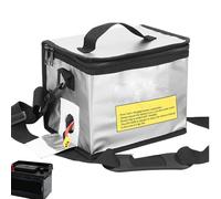Batterie Safe Bag - Sac de protection ignifuge | Sac de batterie-Étui pour organisateur de batterie résistant à la chaleur incendie | Bouton de stockage de batterie étanche pesan