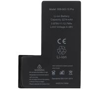 Batterie sans BMS pour iPhone 15 Pro 3274mAh Sans message d'erreur Noir