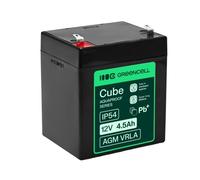 Batterie sans entretien Green Cell AGM VRLA 12V 4.5Ah pour caisses enregistreuses, jouets, caméras (90x70x106mm)