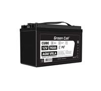 Batterie sans entretien Green Cell Cube AGM VRLA IP54 12V 90Ah pour camping-cars, photovoltaïques, panneaux solaires et bateaux