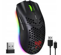 Batterie sans fil souris de jeu optique 2400dpi RVB LED