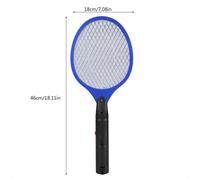 Batterie sans fil Tapette à mouche électrique Bug Zapper Racket Insekten Killer Bleu
