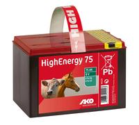 Batterie sèche saline Ako HighEnergy Noir 9 V