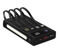 Batterie Secours 25800mAh Câble 4 en 1 Port USB 22.5W et USB C 20W LinQ Noir Noir G