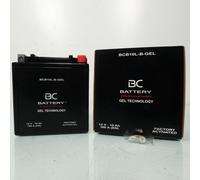 BC BATTERY Batterie de démarrage pour moto avec GEL 12V 10Ah BCB10L-B-GEL Motorcycle&Scooter, sans entretien, scellée, préchargée, similaire à YB10L-B/A2