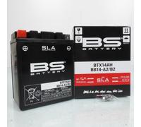 BS-Battery Batterie BTX14AH AGM Noir
