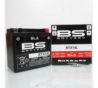 Batterie SLA BS Battery pour Moto INDIAN 1200 FTR 2018 à 2022 YTX14L-BS / 12V