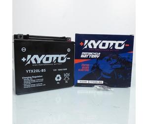 Batterie SLA Kyoto compatible avec Quad Yamaha 450 YFM FX Wolverine 2006 à 2010 YTX20L-BS SLA / 12V 18Ah