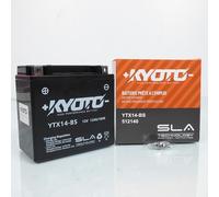 Batterie SLA Kyoto compatible avec Scooter Piaggio 500 Mp3 Lt 2012 à 2013 YTX14-BS / 12V 12Ah