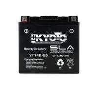 Batterie SLA Kyoto compatible avec Moto Yamaha 1000 MT-01 2007 à 2009 YT14B-BS SLA / 12V 12Ah