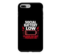 Batterie Sociale Faible, Veuillez ne Pas me percevoir, Cadeau Coque pour iPhone 7 Plus/8 Plus