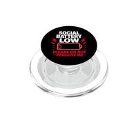 Batterie Sociale Faible, Veuillez ne Pas me percevoir, Cadeau PopSockets PopGrip pour MagSafe