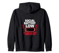 Batterie Sociale Faible, Veuillez ne Pas me percevoir, Cadeau Sweat à Capuche