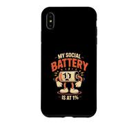 Batterie Sociale My Social Battery 1 Pourcent Coque pour iPhone XS Max