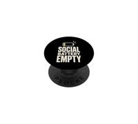 Batterie Sociale Vide Introverti Faible Energie PopSockets PopGrip Adhésif