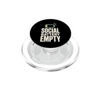 Batterie Sociale Vide Introverti Faible Energie PopSockets PopGrip pour MagSafe