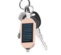 Batterie Solaire De Poche - Chargeur Type-C Porte-Clés avec Lampe LED | Chargeur Compact 3000mAh pour Montres sans Fil Et Téléphones, Idéal en Voyage