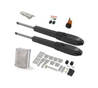 Batterie solaire Double bras opérateur de porte électrique ouvre-porte pivotant caméra IP télécommande manoir ferme extérieur Résidentiel, Commercial(KIT D)