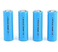 Batterie Solaire Rechargeable 3.2V LiFePo4 14430 500mAh. pour Panneau Solaire. Lampes De Jardin Extérieures. Brosse À Dents. Rasoir. Lampe De Poche (4 Pièces)