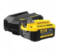 V20 Starter kit chargeur 2Ah + 1 batterie 18v 4Ah STANLEY Fatmax SFMCB14M1-QW