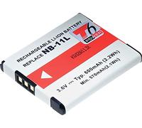 Batterie T6 Power pour Canon IXUS 265 HS, Li-Ion, 3,7 V, 600 mAh (2,2 Wh), Noir
