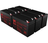 Batterie T6 Power pour Fortron FSP KNIGHT RM 3K, VRLA, 12 V