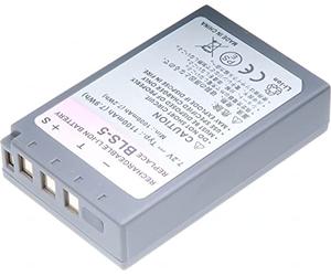 Batterie T6 Power pour Olympus BLS-5, 1100mAh, noir