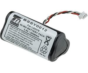 Batterie T6 Power pour scanner de codes-barres Zebra, numéro de pièce BTRY-LS42RAA0E-01, Ni-MH, 3,6 V, 600 mAh (2,16 Wh), noir