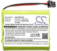 Batterie téléphone 3*AA 3.6V NiMH 1300mAh GPT392 KX-A36 KX-A36 Cameron Sino