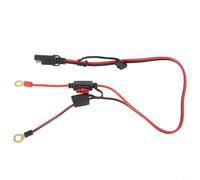 Batterie terminale SAE avec rallonge pour alimentation 12 V-24 V pour câble 18 AWG, anneau de tracteur de voiture, tondeuse à gazon, motoneige connecteurs plus faisceau de câbles de moto fusible 10 A