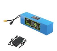 Batterie Trottinette électrique 48V 10,4Ah pour Scooter Vélo électrique 48V, Protection BMS 30A pour Kit de Conversion 250W 500W 750W 1000W et avec Connecteur XT60