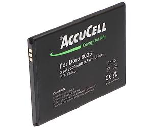 Batterie uniquement compatible avec Doro 8035 Li-ion type DBT-2500A, DBS-0170 3,7 V, 3,8 V 2350 mAh