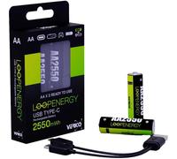 Batterie USB-C® Verico LoopEnergy AA USB-C® 2550mWh Li-Ion 1700 mAh 1.5 V 2 pc(s)