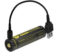 Pile Rechargeable via USB-C 18650 NiteCore NL1826R 3,6V 2600mAh (Cable non fourni)